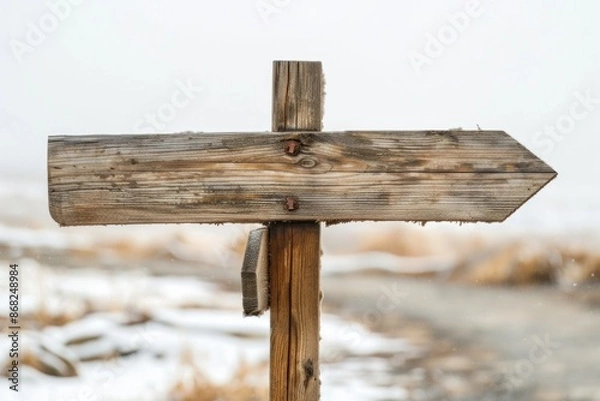 Fototapeta Business Assistance. Wooden Signpost with Guidance and Support for Business Solutions