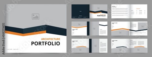 Obraz Portfolio design template , architecture or interior portfolio design