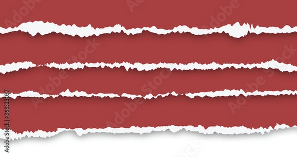 Fototapeta torn paper edge, vector illustrator