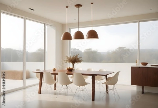 Fototapeta Bright and Airy Dining Area