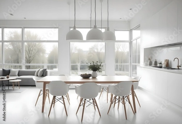 Fototapeta Chic and Simple Dining Space