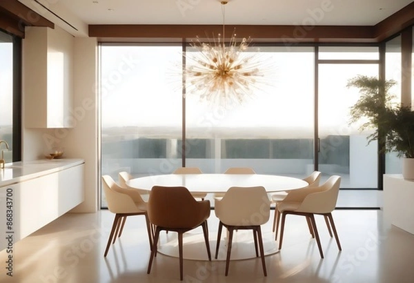 Fototapeta Minimalist Dining Room Design