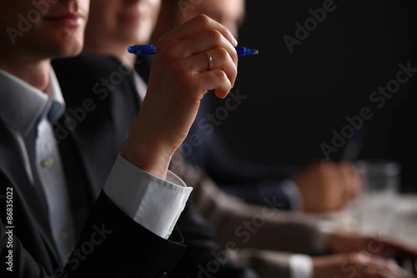 Fototapeta Diverse Business People on a Meeting