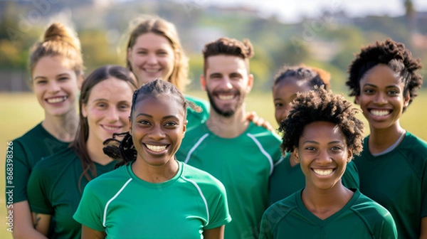 Fototapeta スポーツイベントのボランティアスタッフ