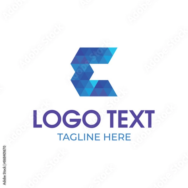 Obraz Abstract Letter logo design