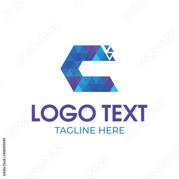 Obraz Abstract Letter logo design