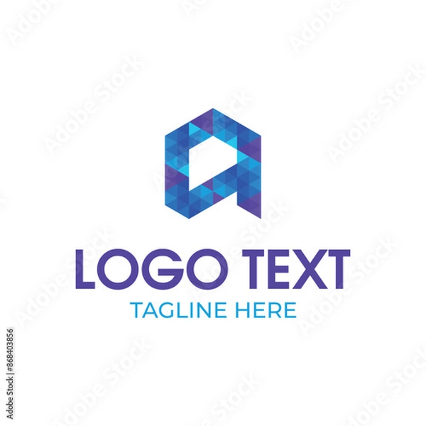 Obraz Abstract Letter logo design