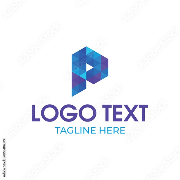 Obraz Abstract Letter logo design