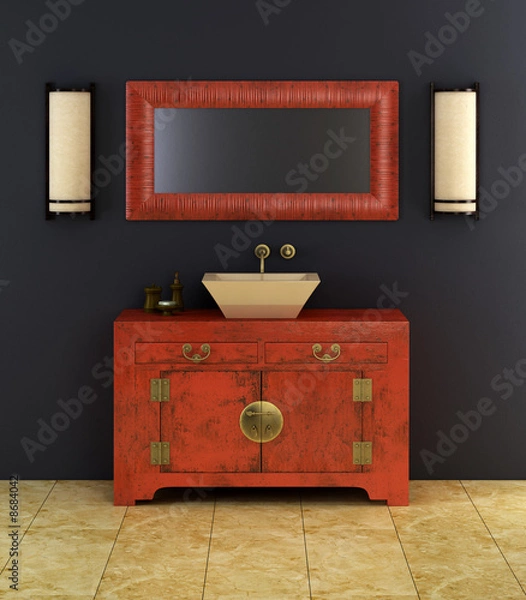 Fototapeta Chinese style bathroom interior