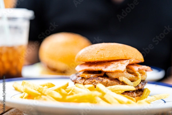 Obraz おいしいハンバーガー