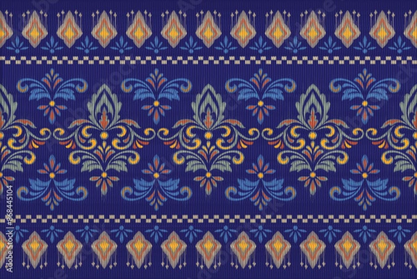 Fototapeta Ethnic seamless patterns. Aztec geometric backgrounds. Stylish navajo design for fabric textile carpet wallpaper.