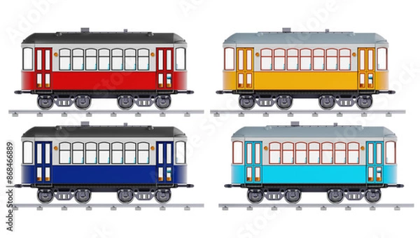 Fototapeta old train car wagon