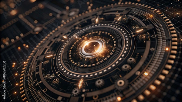 Obraz dive into the mesmerizing mechanism.