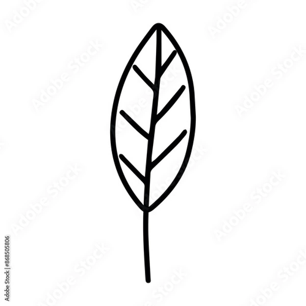 Fototapeta Autumn branch isolated on a white background.	
