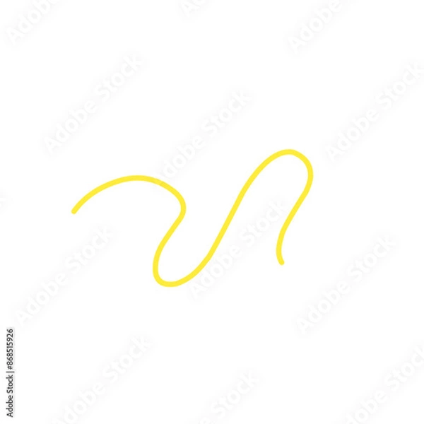 Fototapeta thin line of yellow thread