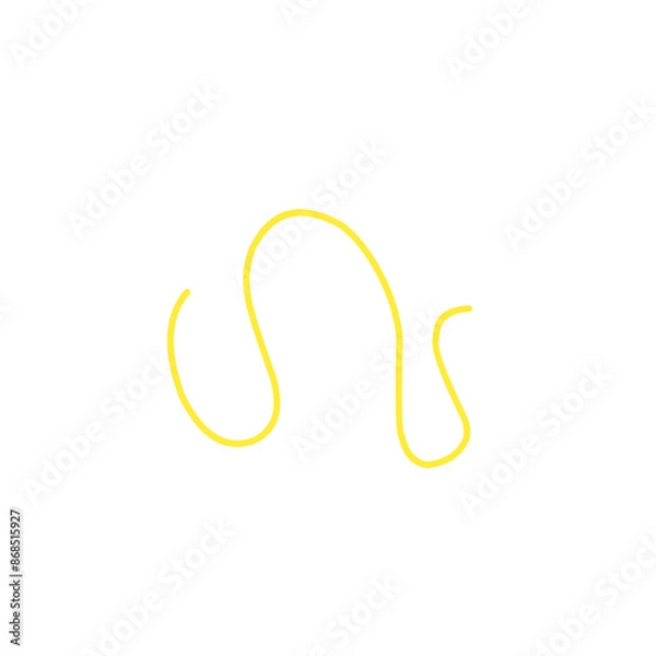 Obraz thin line of yellow thread