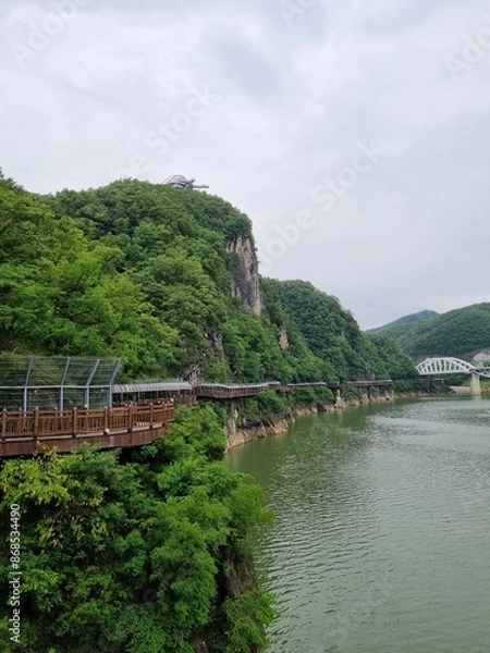 Obraz view of the mountain river