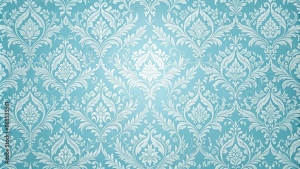 Fototapeta Soft blue wallpaper pattern perfect for a calming and serene atmosphere, blue, wallpaper, pattern, design, soft, gentle, serene