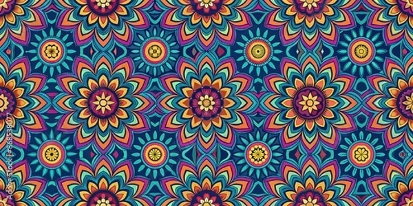 Fototapeta Abstract seamless pattern with endless background in 8K resolution, abstract, seamless, pattern, background, 8K