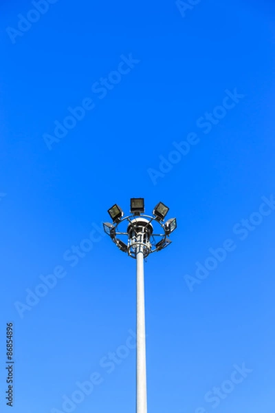 Fototapeta The Electrical host stand in the sunshine day