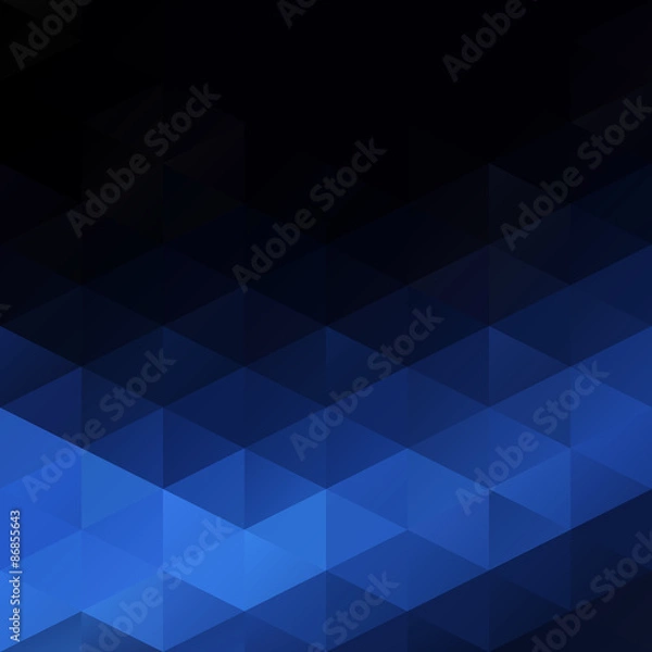 Fototapeta Blue Grid Mosaic Background, Creative Design Templates