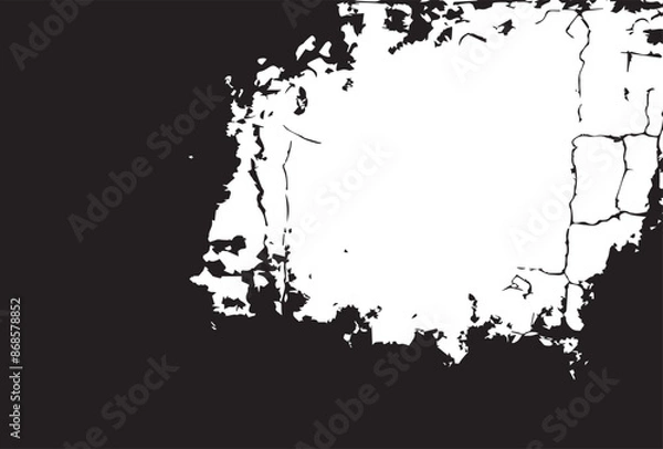 Fototapeta grunge texture of wall fragment with scratches and cracks 