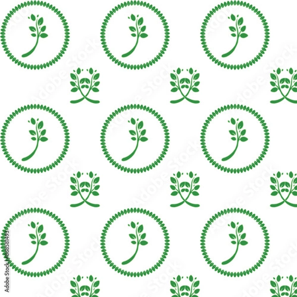 Fototapeta multiple color seamlessfloral vector illustration design repeat pattern for fabric