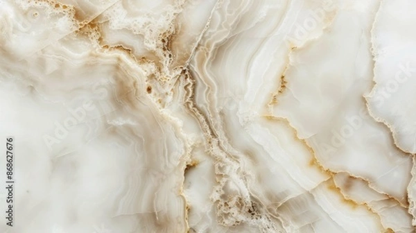 Obraz White and beige marble texture background
