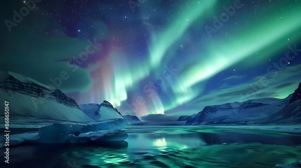 Obraz Northern Lights, aurora borealis