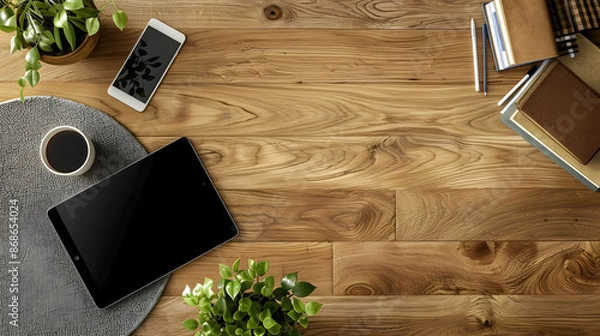 Obraz table electronics mockup