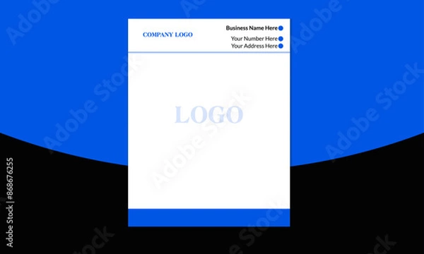 Obraz Creative and Modern Business Pad Template