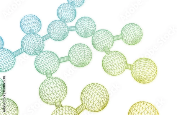 Fototapeta Molecule Structure