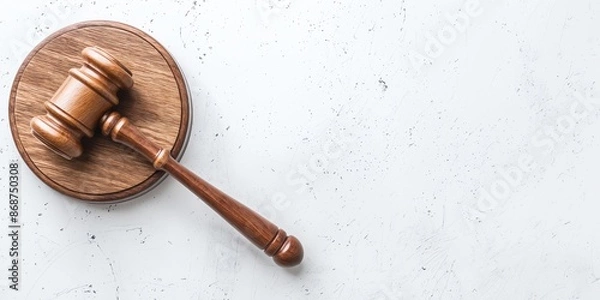 Obraz gavel on marble background
