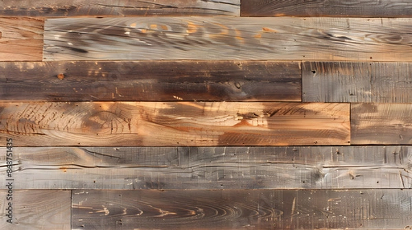 Obraz smooth and distressed barn wood planks