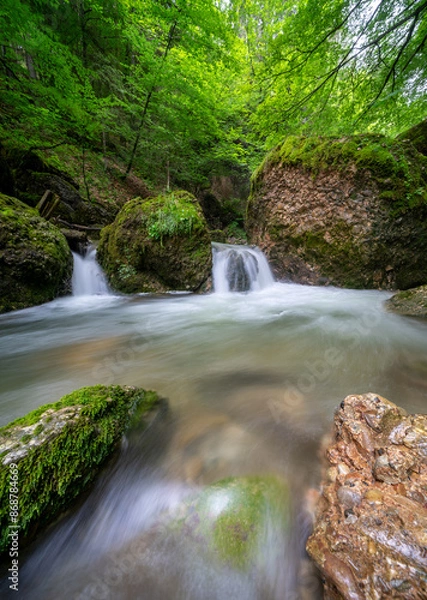 Obraz Allgäu Wasserfall Steigbachtobel
