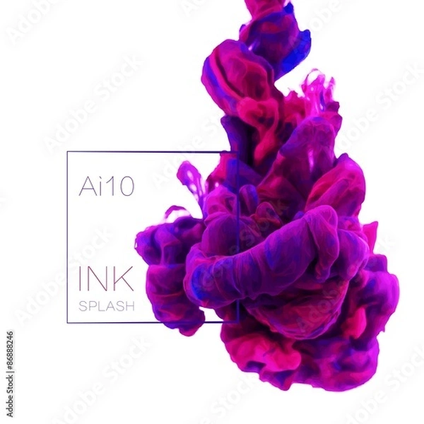 Fototapeta realistic vector ink splash