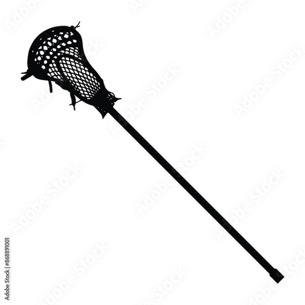 Obraz Lacrosse Stick Vector Art Silhouette