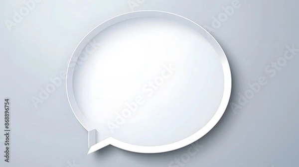 Fototapeta blank white bubble chat 
