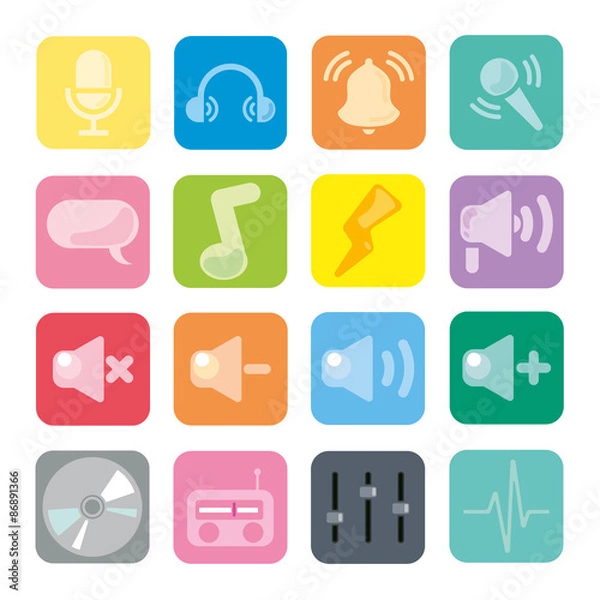 Fototapeta Sound Icon Set