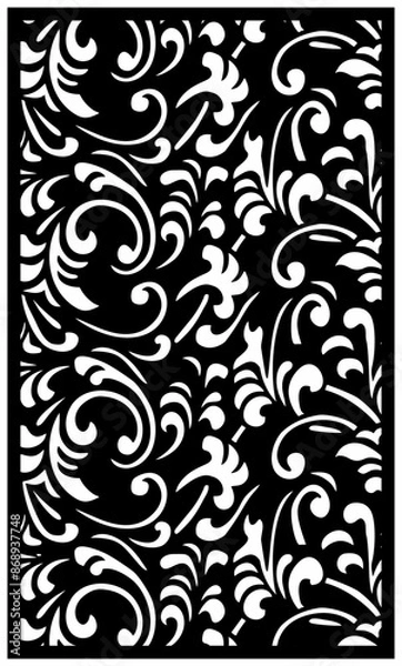 Fototapeta Vector Laser Cutting Motifs Partition