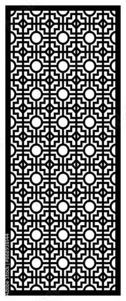 Fototapeta Vector Laser Cutting Motifs Partition
