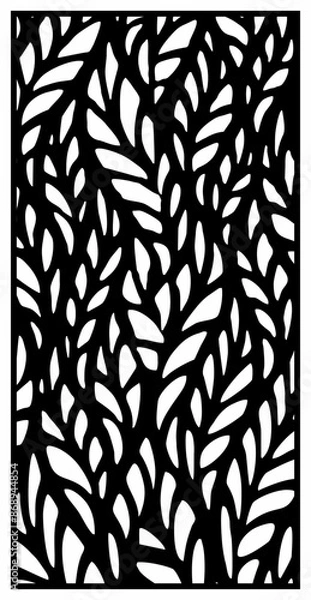 Fototapeta vector laser cutting partition, fence and facade motifs