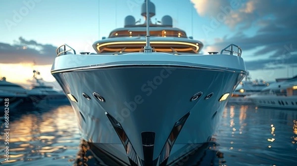 Fototapeta Yatch in beautiful red sea.