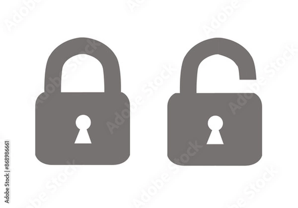 Fototapeta padlock icon symbol vector illustration