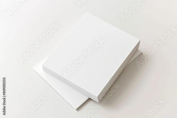 Fototapeta Business card mockup on isolated white background created with generative AI