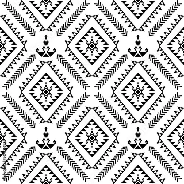 Fototapeta Ikat,ethnic,Ikat pattern