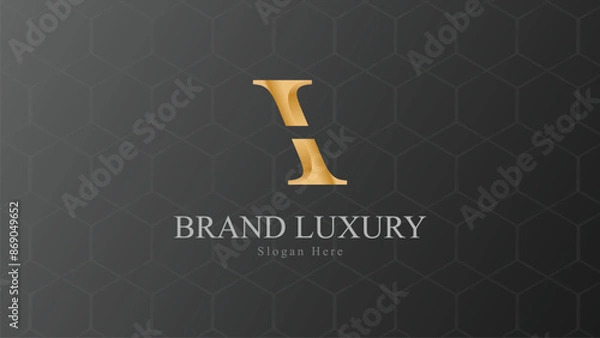 Fototapeta Abstract Logo Concept Luxury Gradient For Your Business