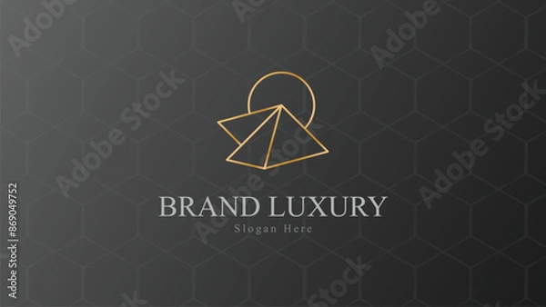 Fototapeta Abstract Logo Concept Luxury Gradient For Your Business