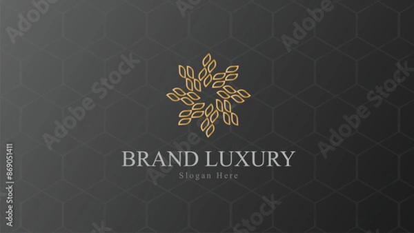 Fototapeta Abstract Logo Concept Luxury Gradient For Your Business