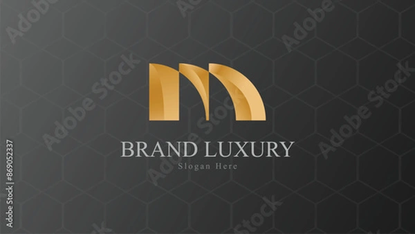 Fototapeta Abstract Logo Concept Luxury Gradient For Your Business